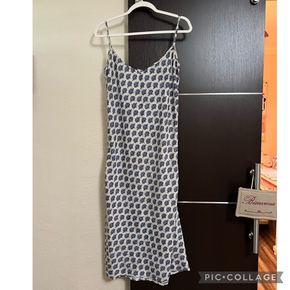 NWOT Made in India Silk Spaghetti Strap Dress